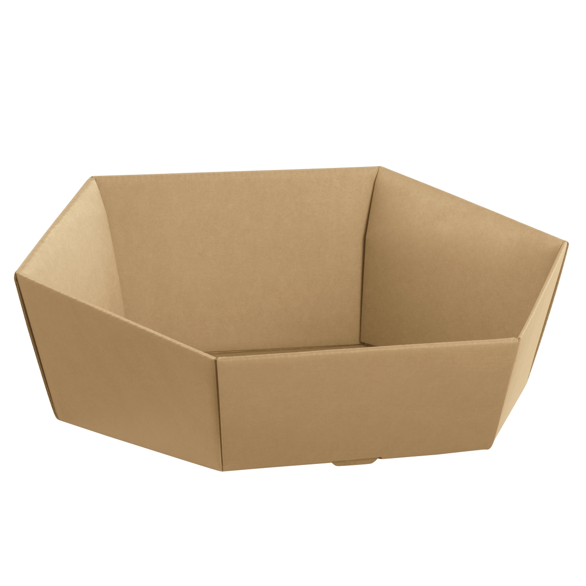 Coupe carton hexagonale avana 290 x 230 ht 85mm