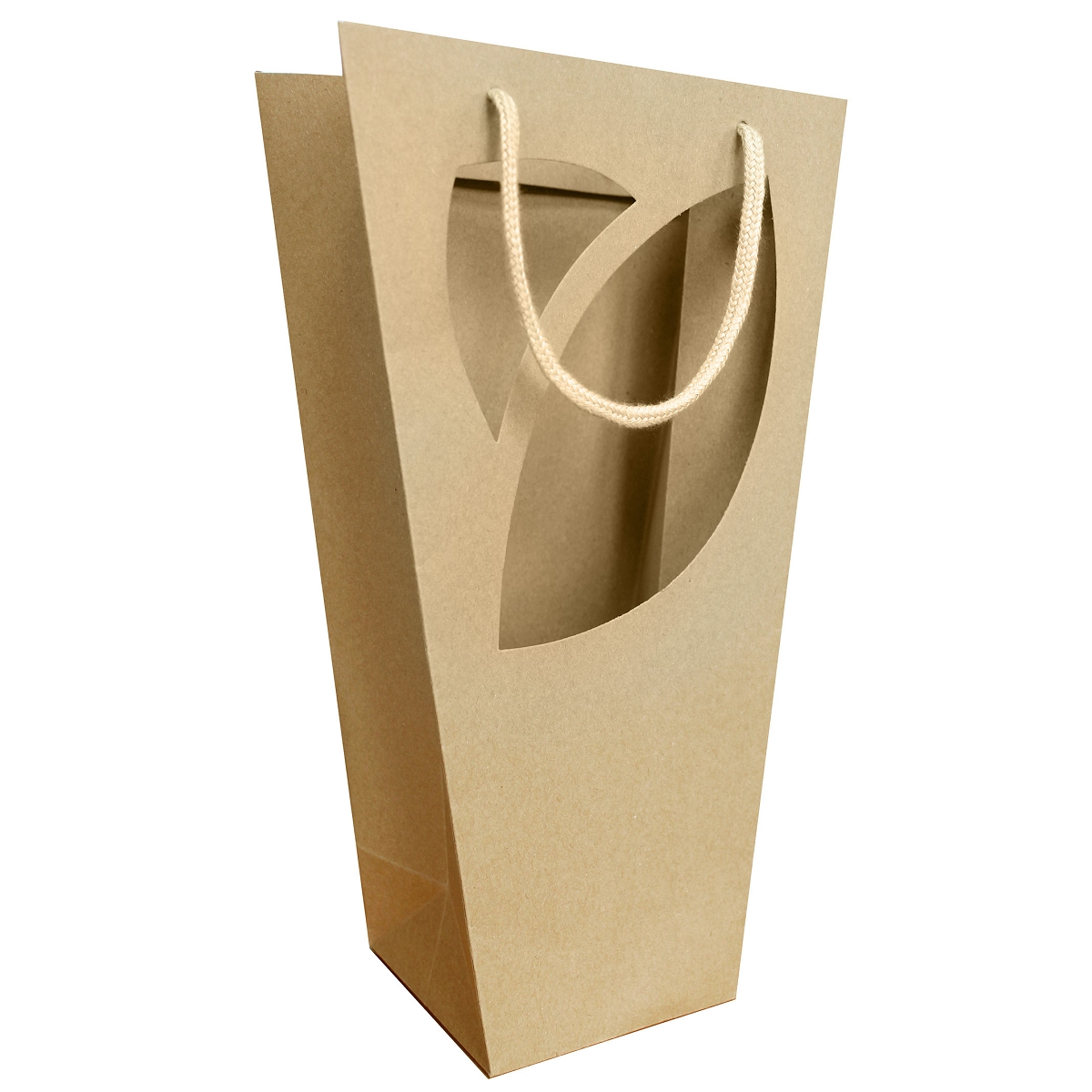 Sac bohème écru 11 x 11 ht 35 cm (x10)