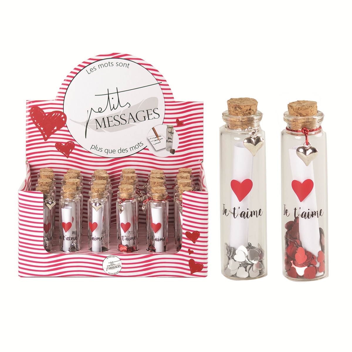 Bouteille message "Je t'aime" (x24)