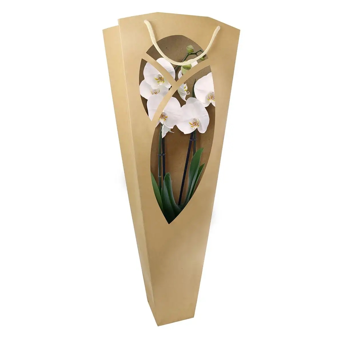 Sac bohème écru 10,5 x 26 ht 74,5cm (x10)