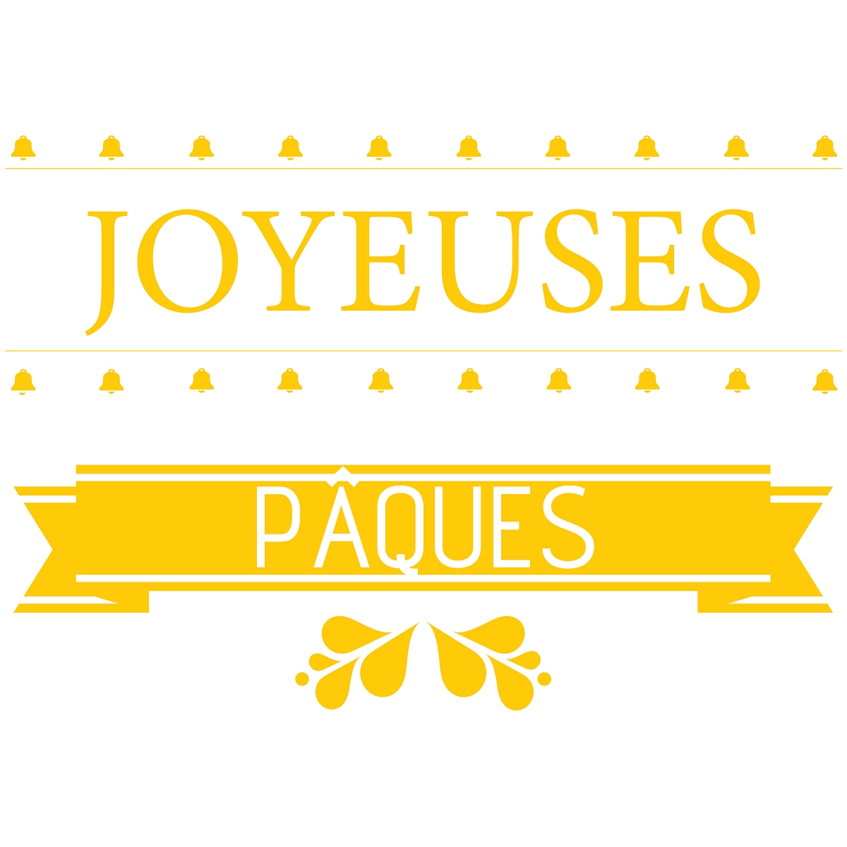 Bannière "joyeuses paques"