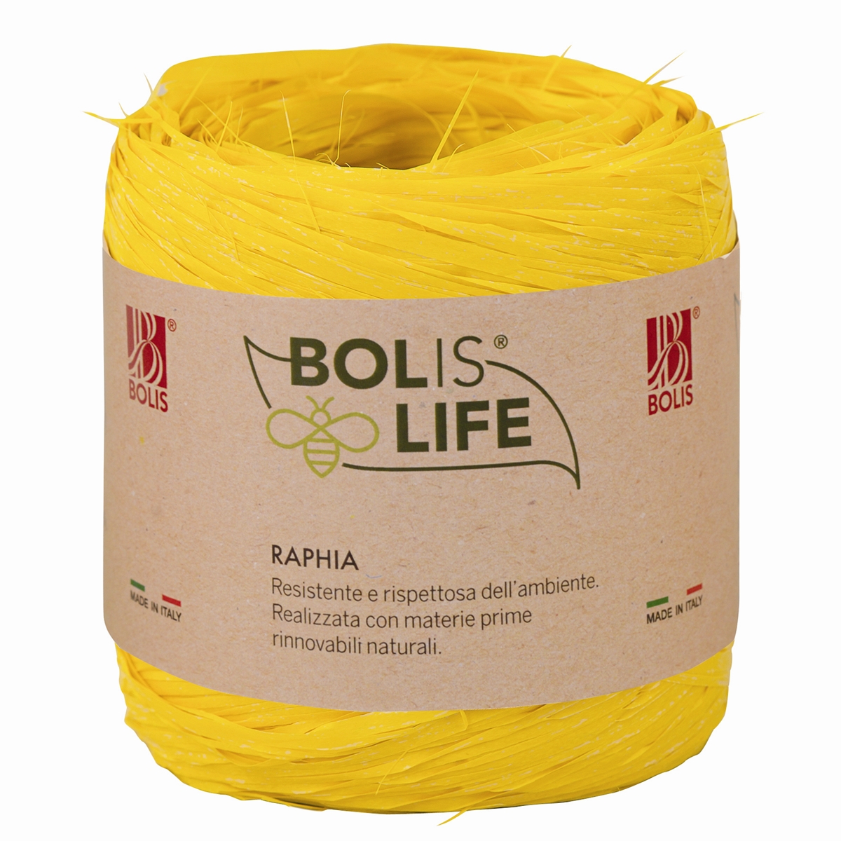 Raphia "Bolislife" Jaune Biodegradable X 200m	