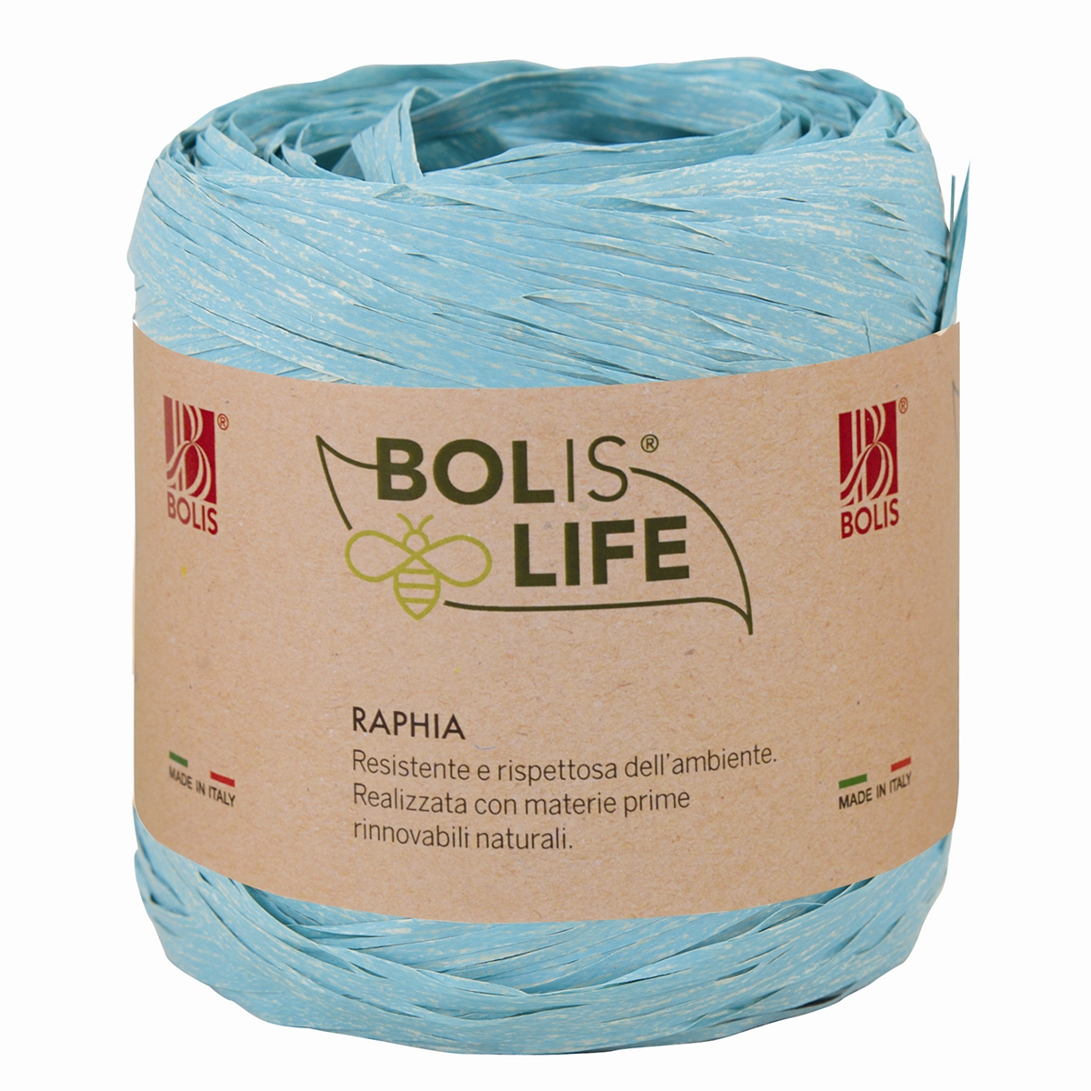 Raphia "Bolislife" Turquoise Biodegradable X 200m