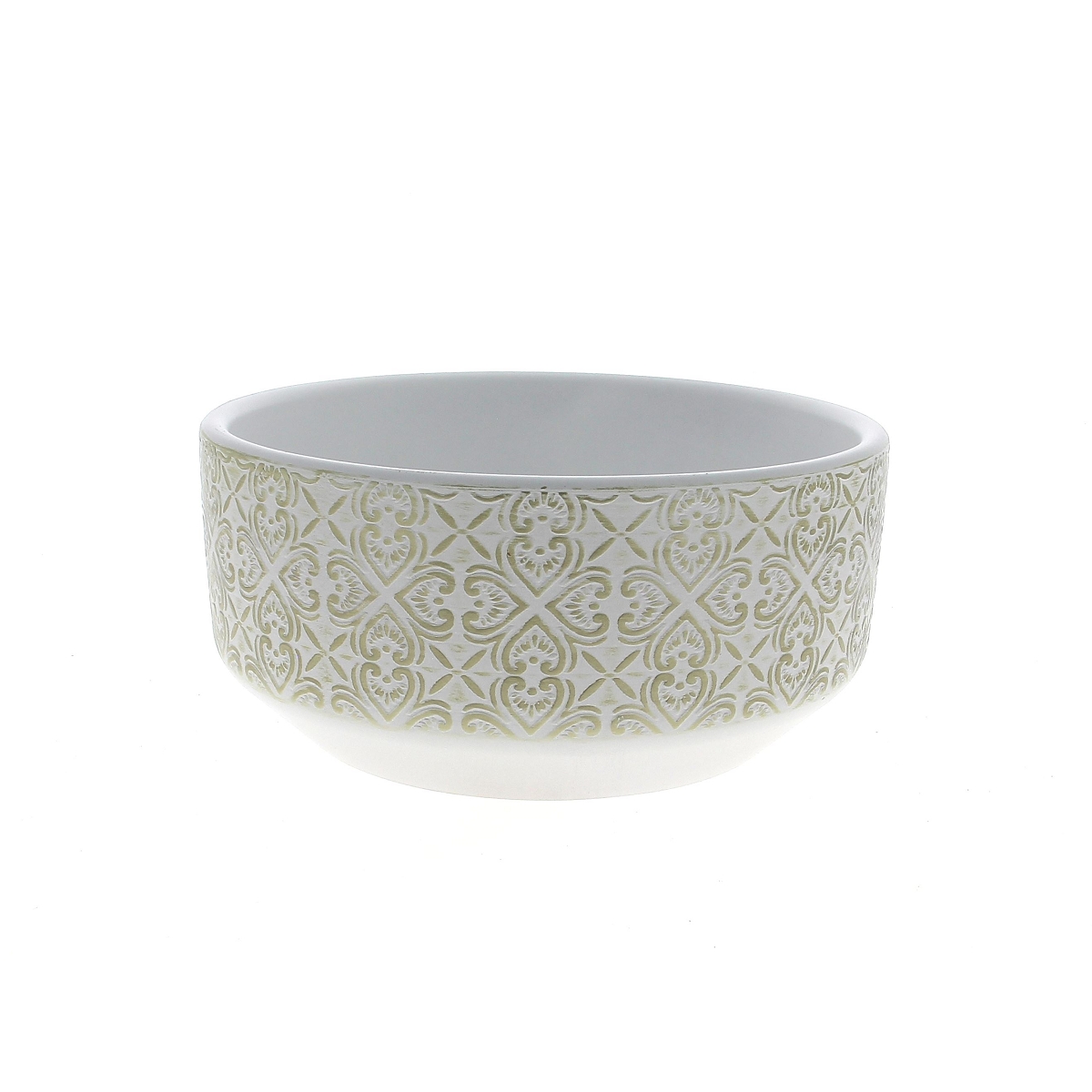 Coupe céramique blanc patine ø27.5 ht 11 cm
