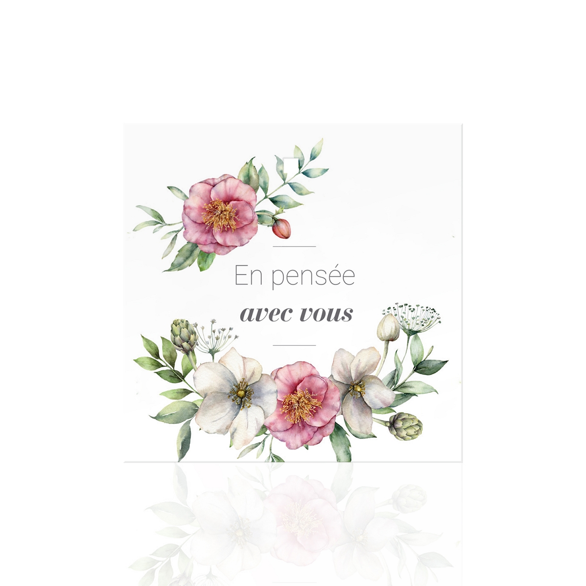 Cartes jeso amour "en pensée avec vous"