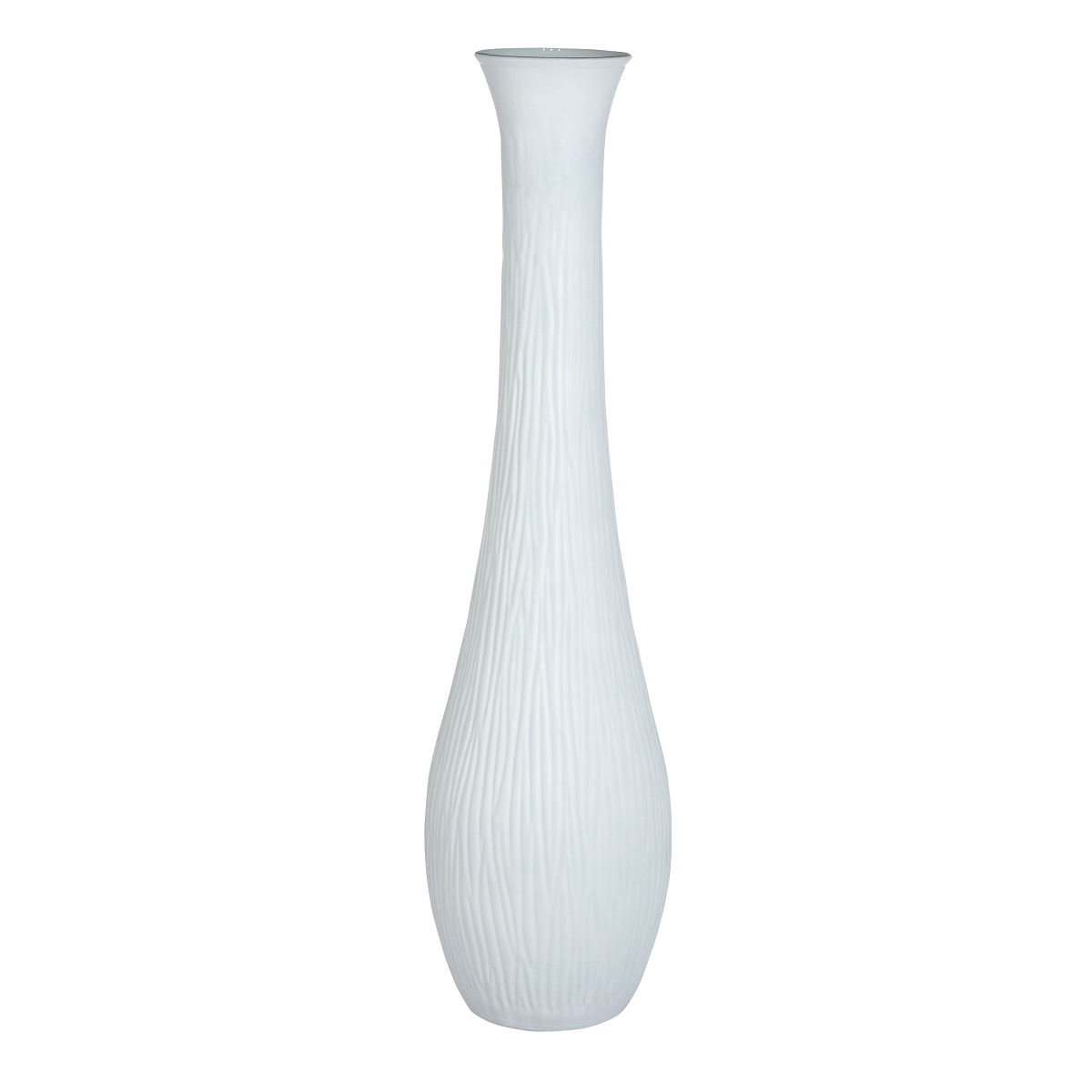 Vase verre blanc Ø25 ht 99 cm