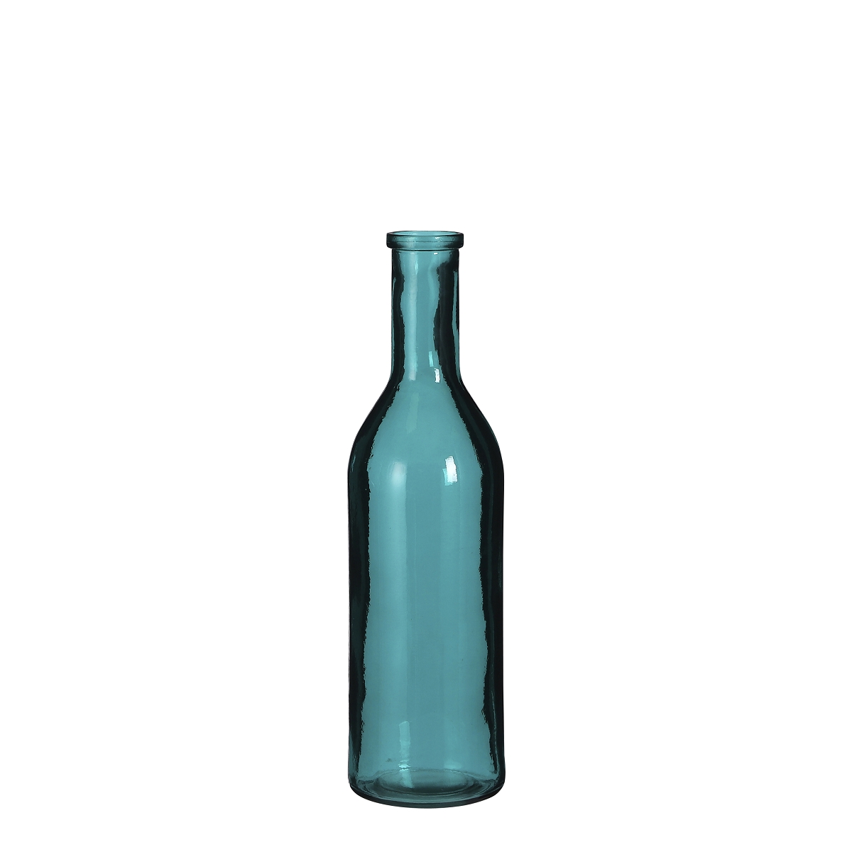 Bouteille verre bleue Ø15 ht 50 cm