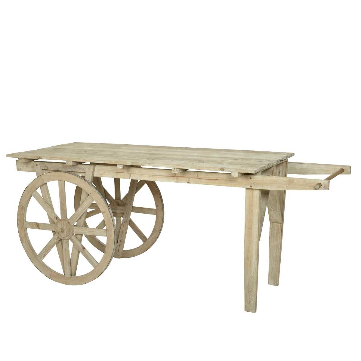 Chariot bois naturel 80 x 220 ht 90cm