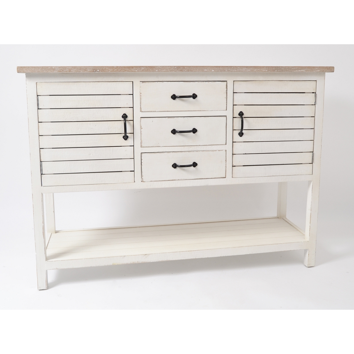 buffet paros blanc 120 x 38 ht 86cm