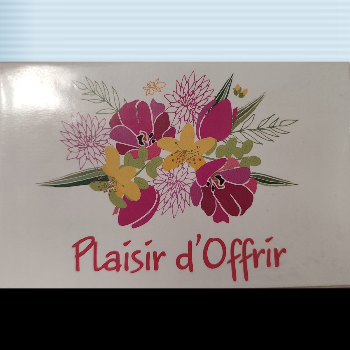 Cartes tendresse "plaisir d'offrir"