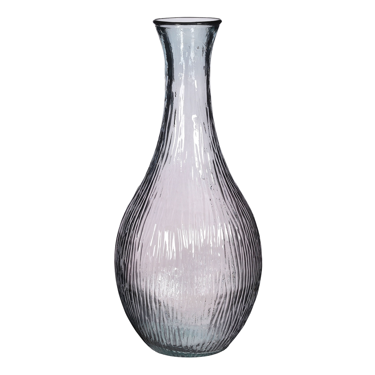 Bouteille Verre Rose Ø34 Ht 75cm