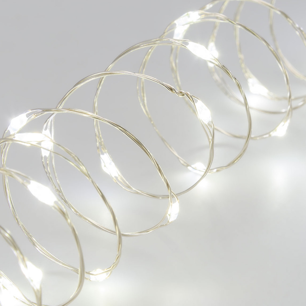 Guirlande lumineuse 10 microleds blanc froid (x 1m)