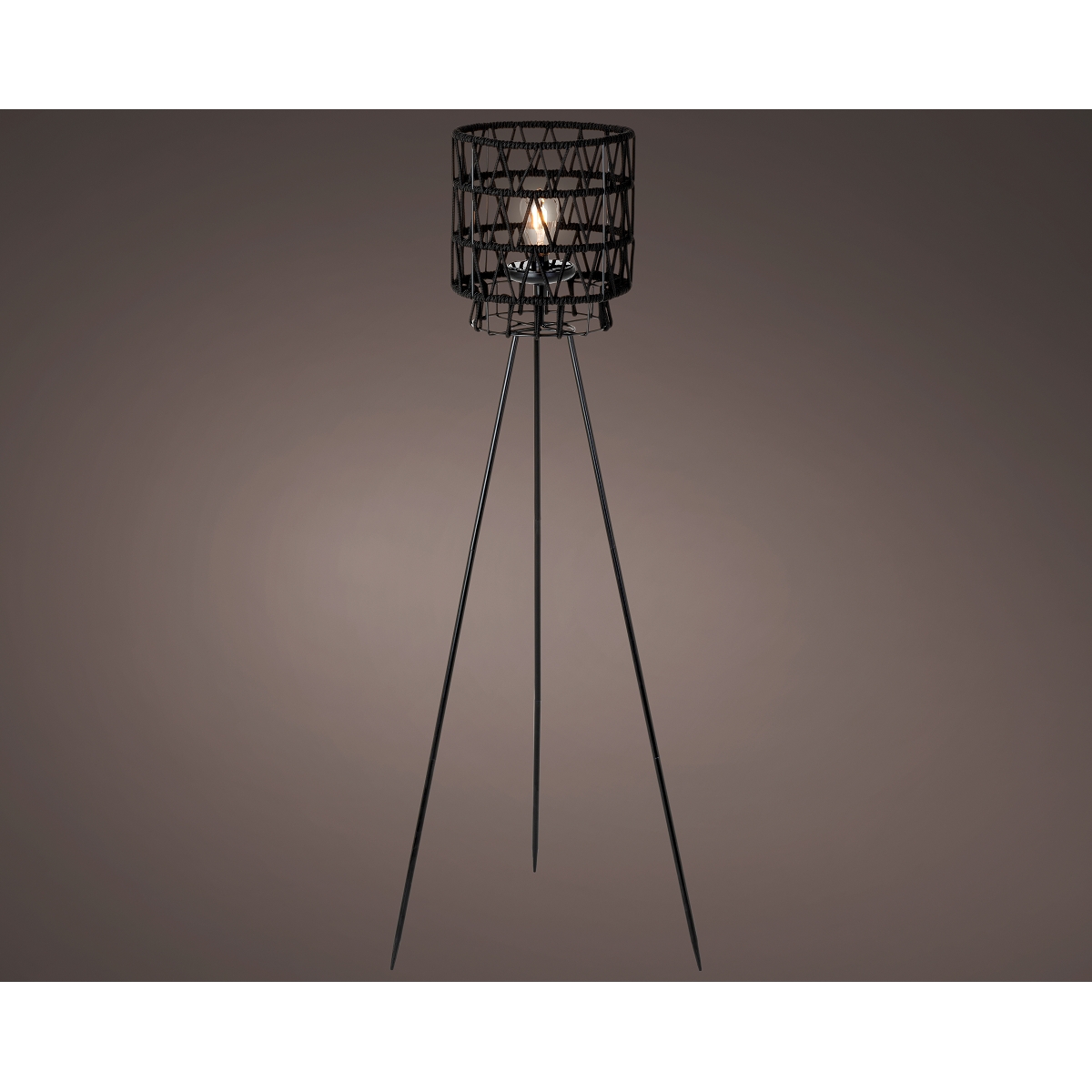 Lampe Solaire Marron Sur Pieds Ø28.7 Ht 132cm