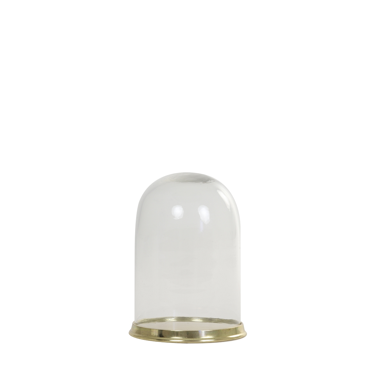 Cloche Verre Sur Socle Ø 16 Ht 22 Cm