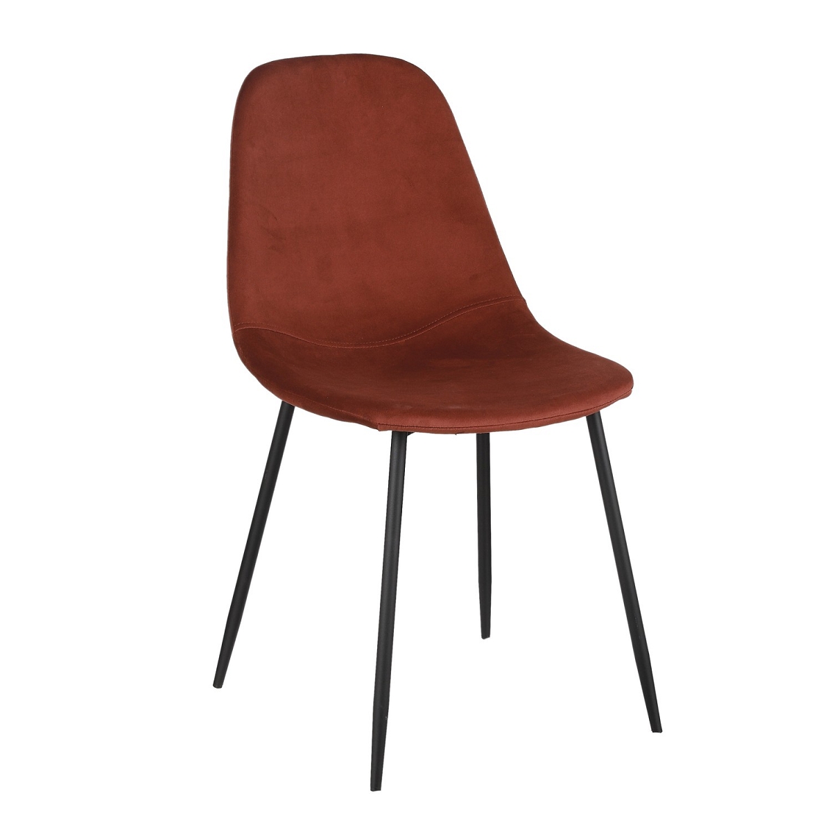 chaise corby rouge 53x44 ht 80cm