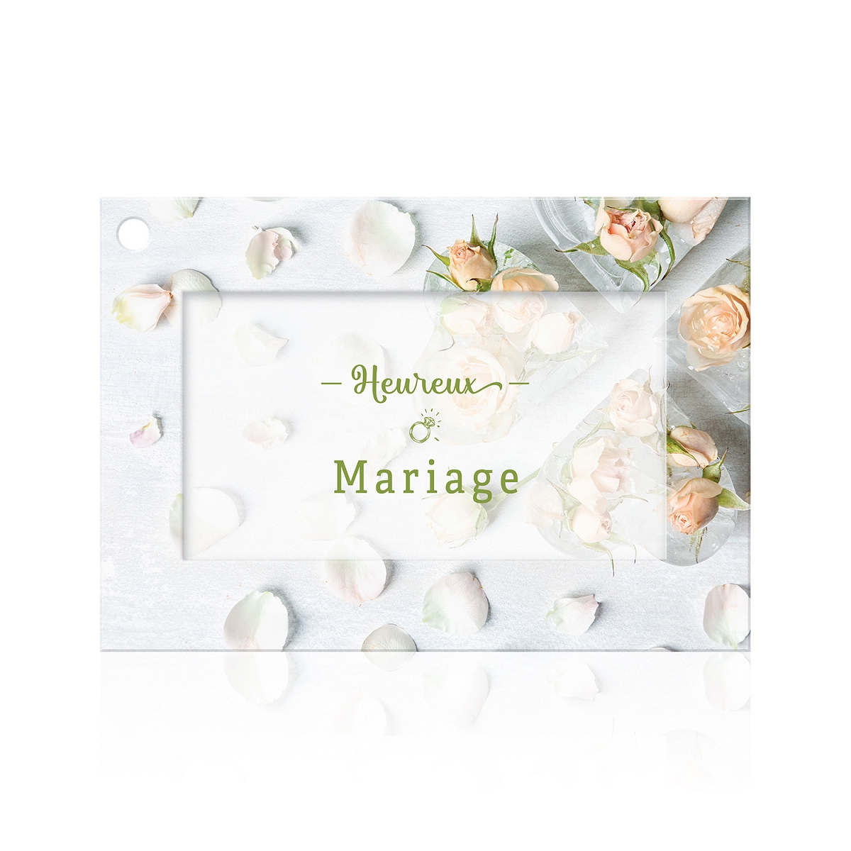 Carte jeso fleur de fleur "heureux mariage" x 10