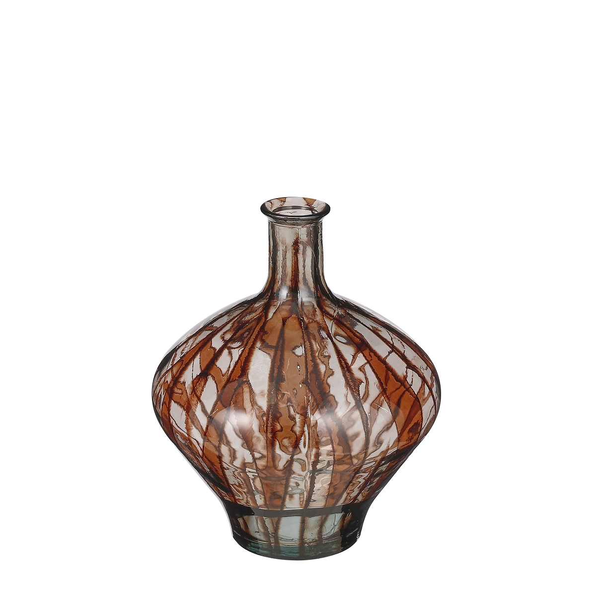 Vase verre palermo marron ø37 ht 46cm