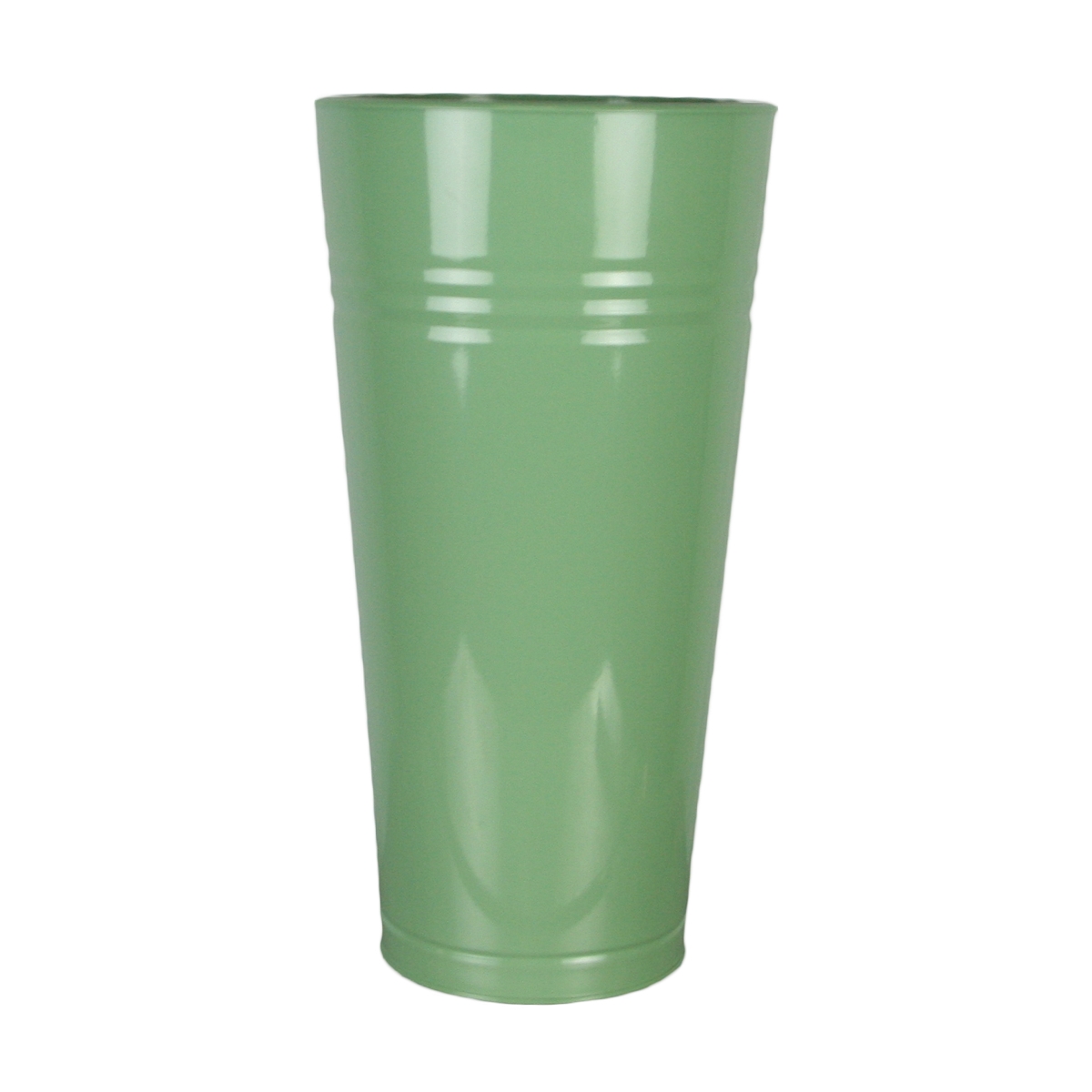 Vase métal vert ø27 ht 50 cm