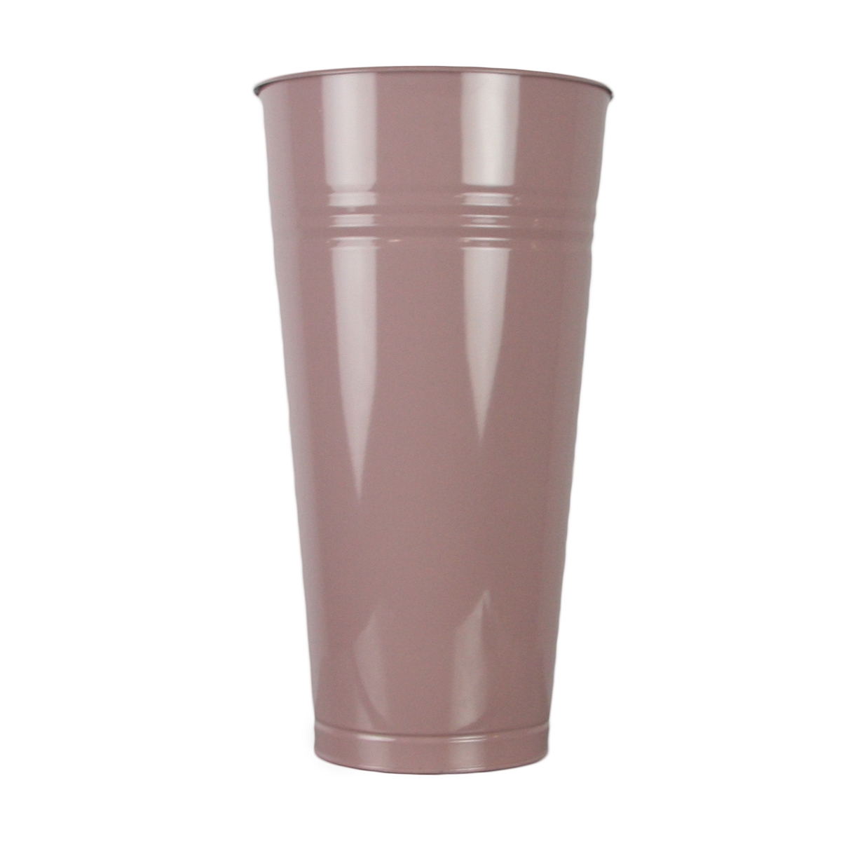 Vase métal rose ø27 ht 50cm