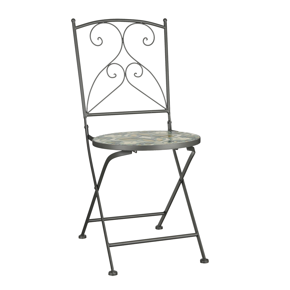 Chaise métal Tristan 40 x 52 ht 88.5cm