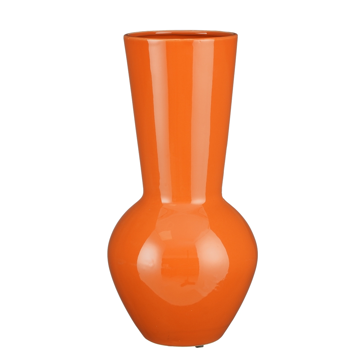 Vase céramique lora orange ø23 ht 45cm