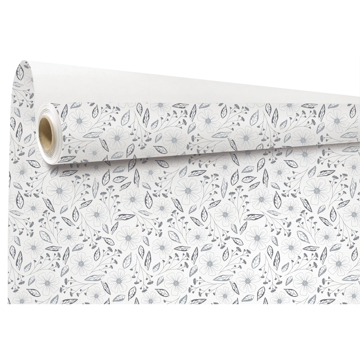 Bobine kraft imprimé perlita gris 0.80 x 40 m