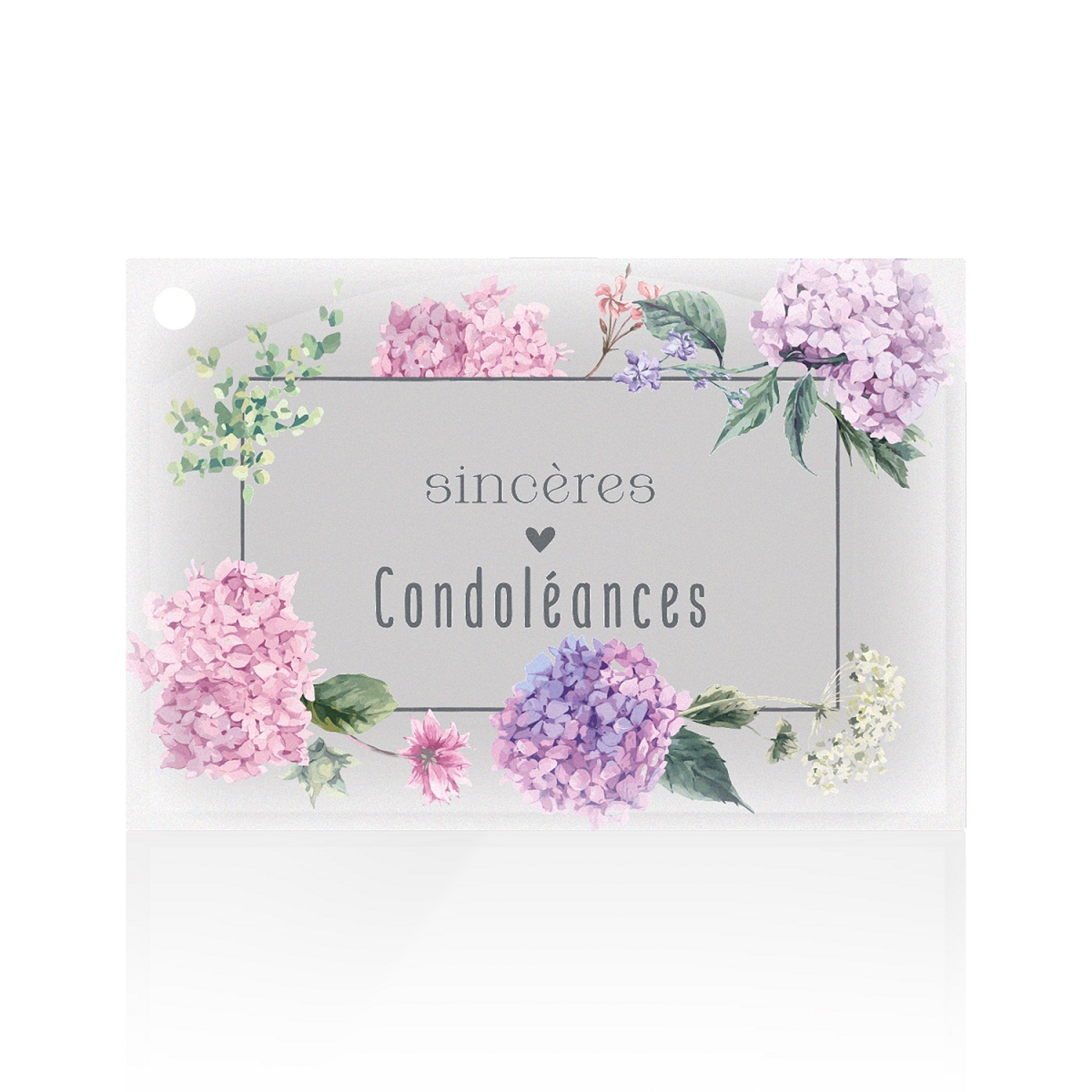 Cartes jeso "sincères condoléances"