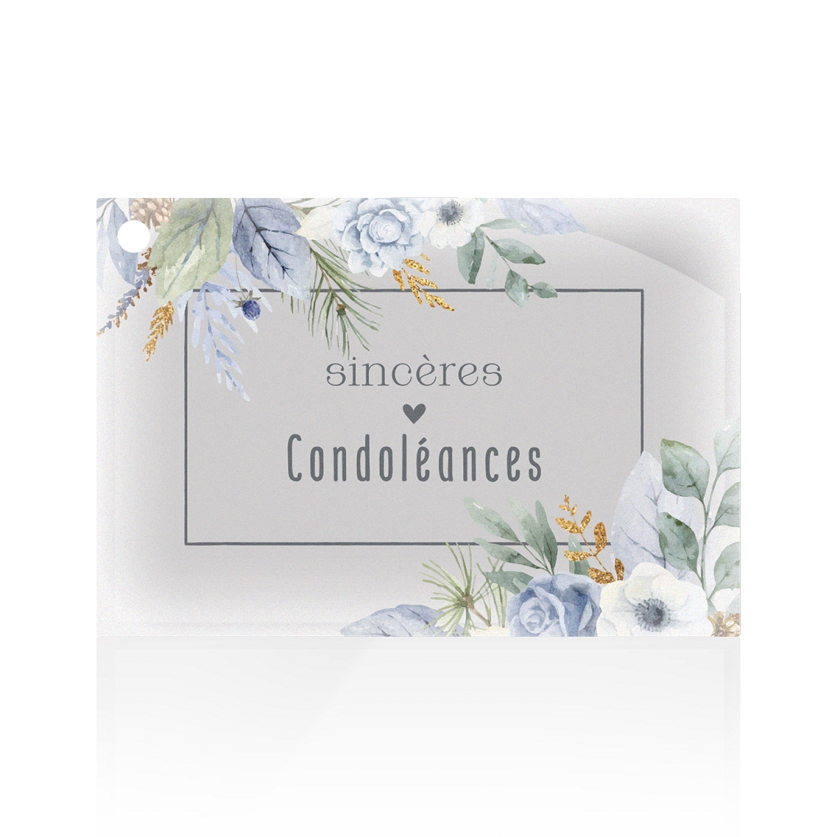 Cartes jeso "sinceres condoleances"