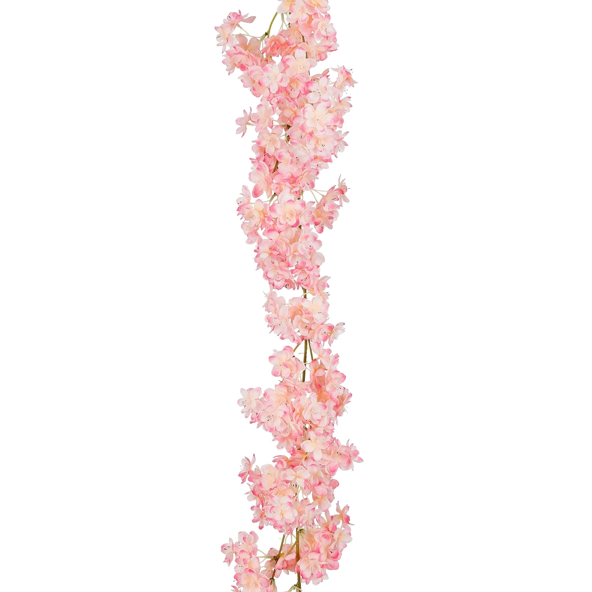 Guirlande fleurs rose ht 180cm