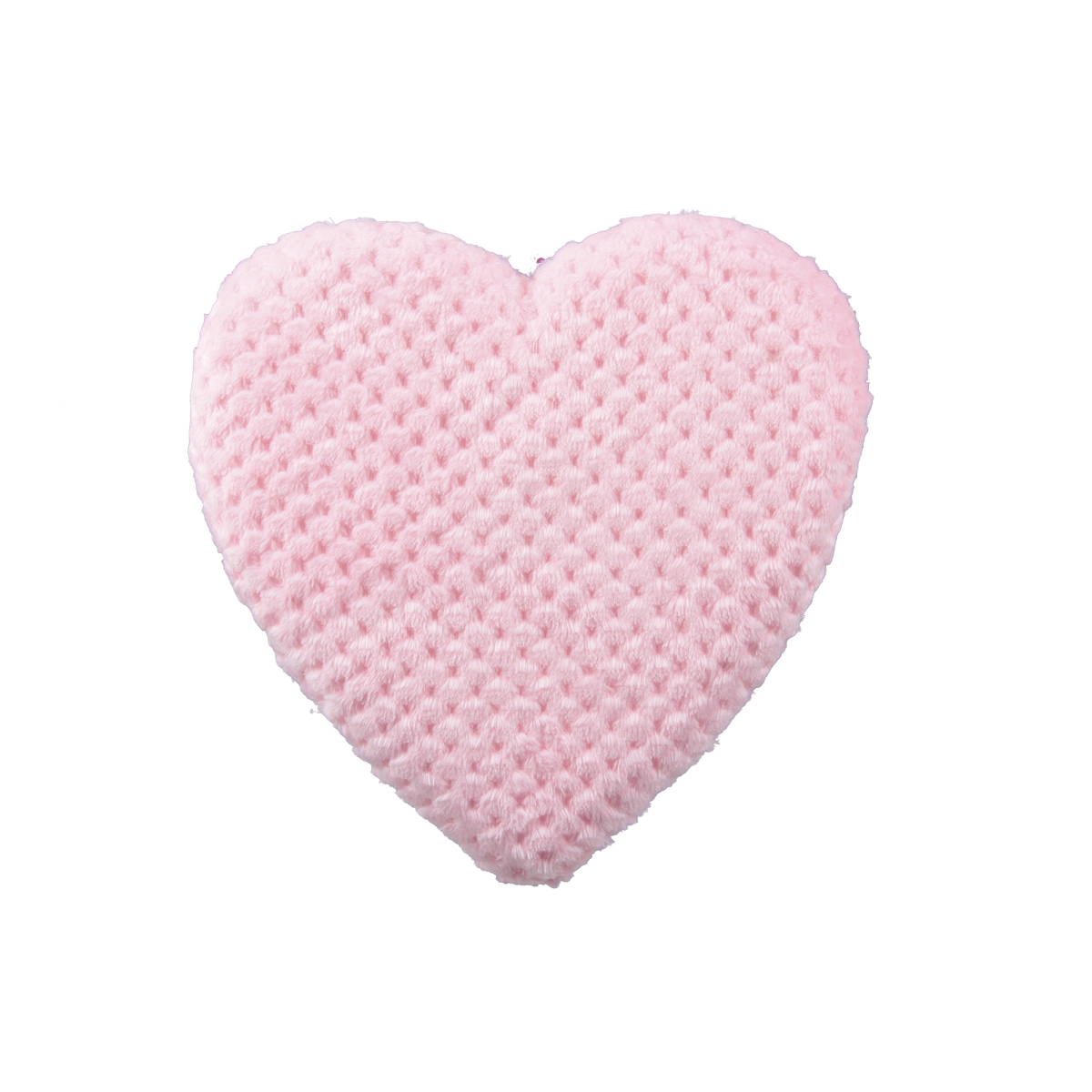 Coeur à suspendre tissu rose 25cm