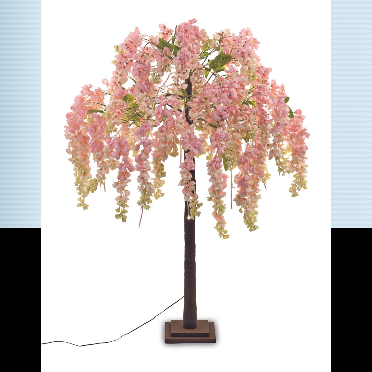 Arbre glycine rose 78 leds