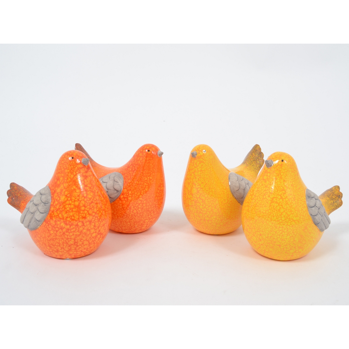 Oiseau céramique "vitamines" 15cm ass