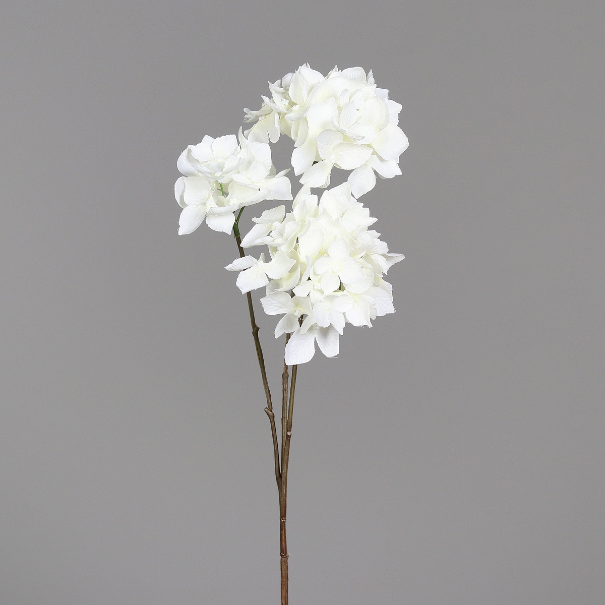 Hortensia 3 têtes 65cm crème