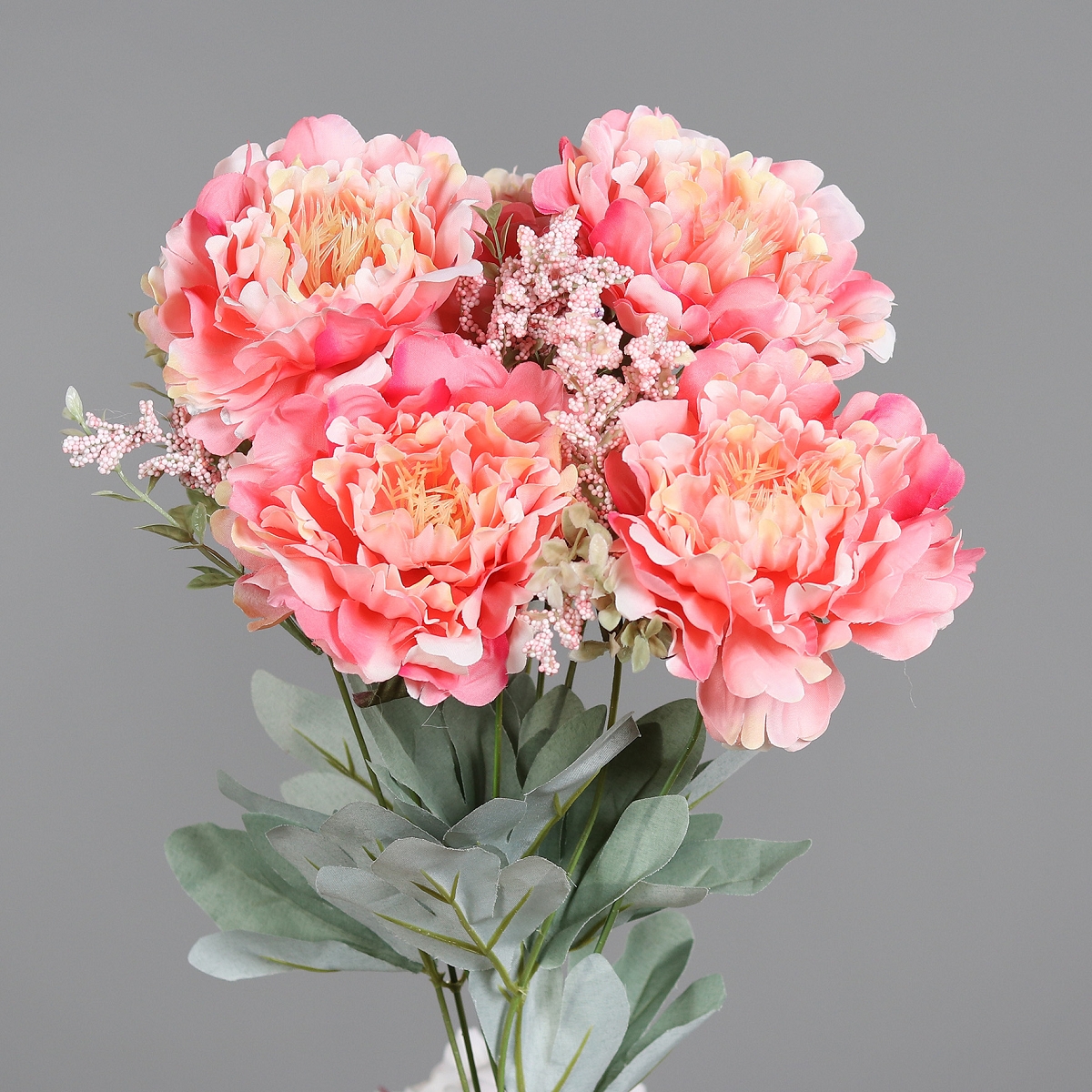 Bouquet pivoine 40cm rose