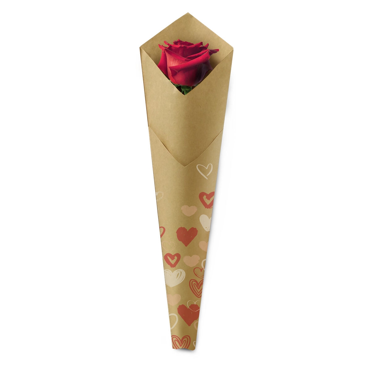 Etui à rose "my love" rouge 73 x 15 x 3.5cm (x50)