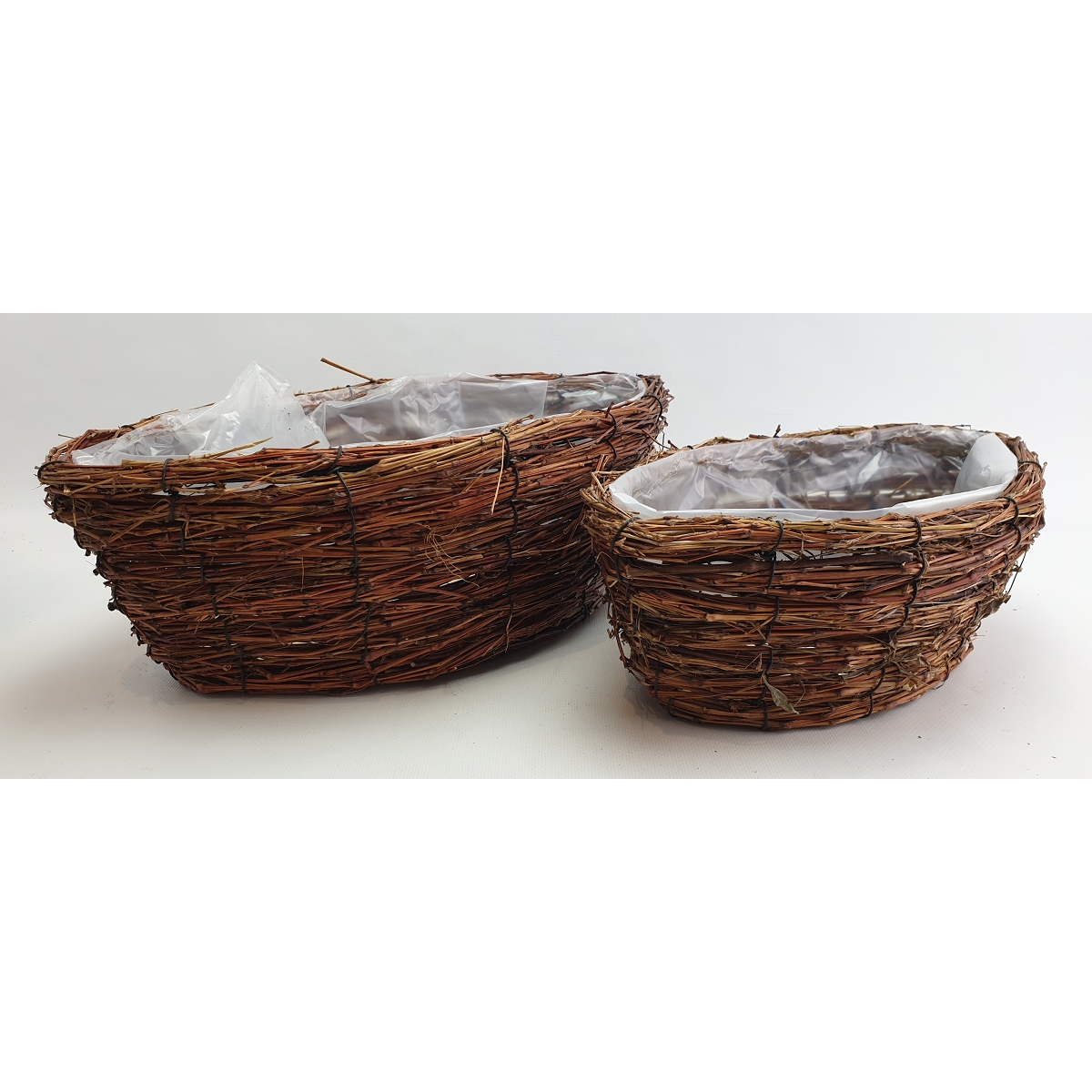 Coupe osier barque naturel set de 2