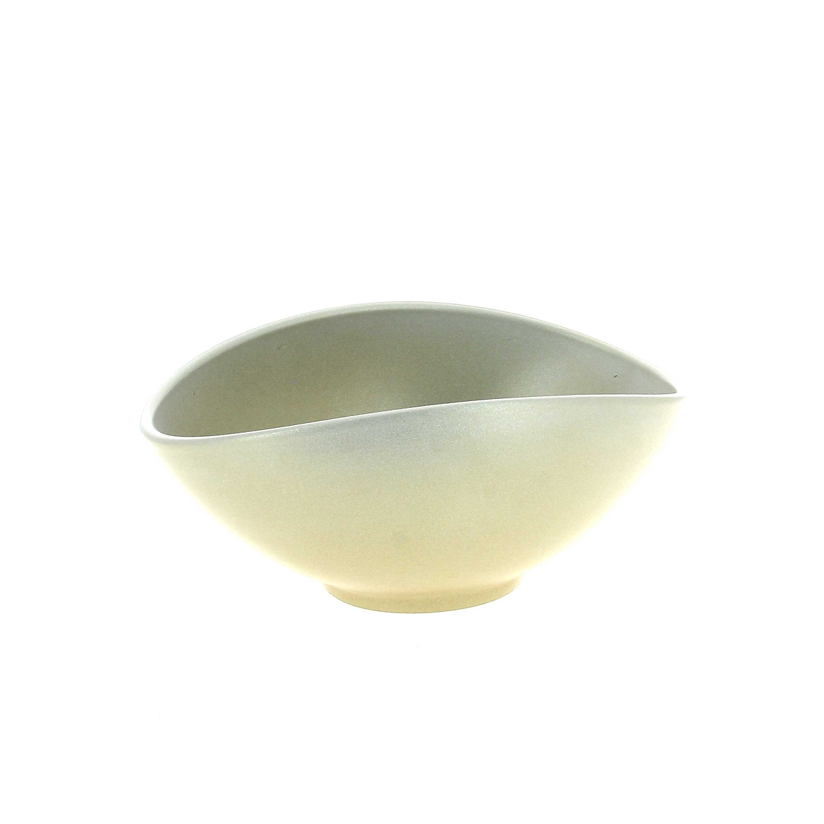 Coupe céramique ovale crème 24 x 15 ht 10.5cm