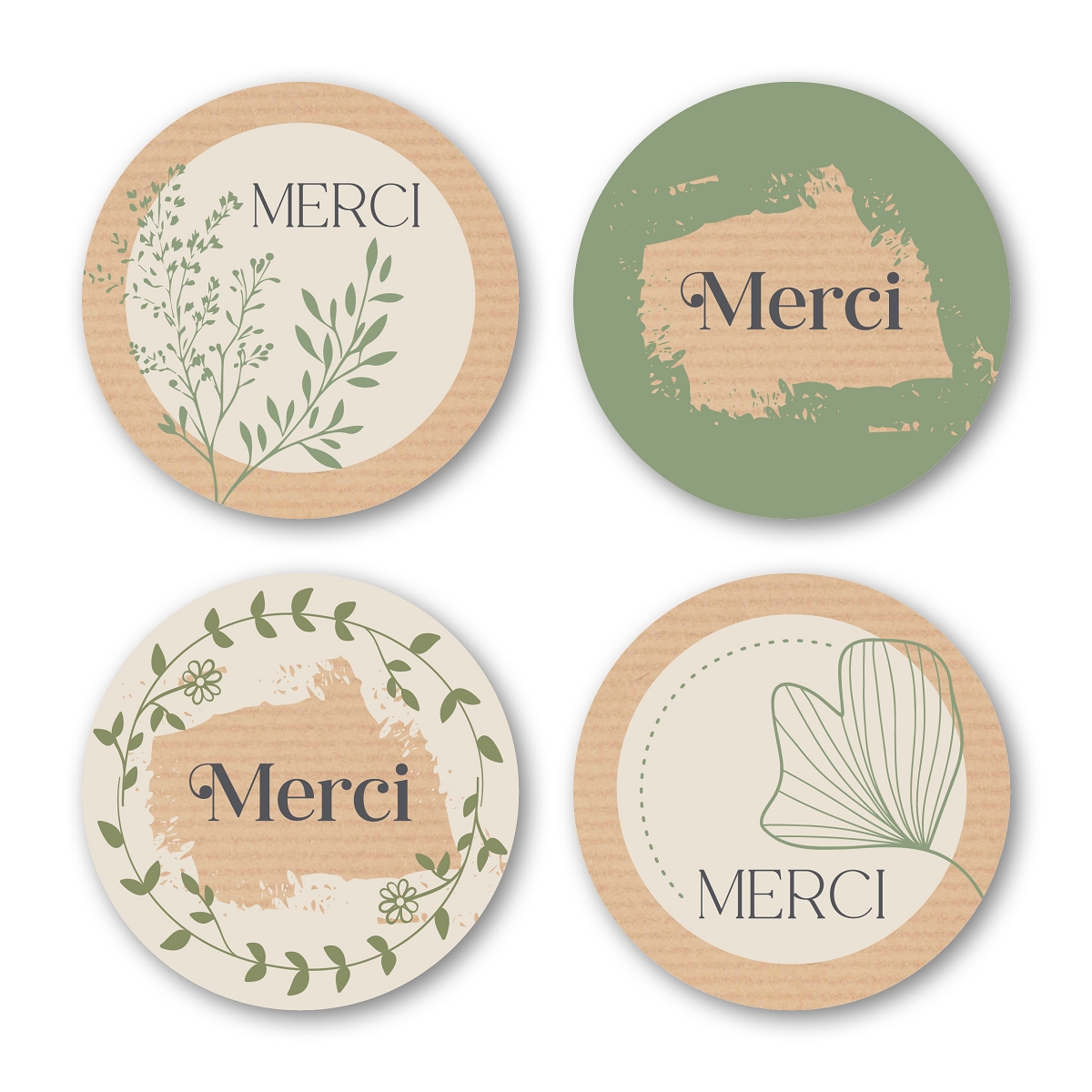 Etiquettes Jeso Quatro "Merci"