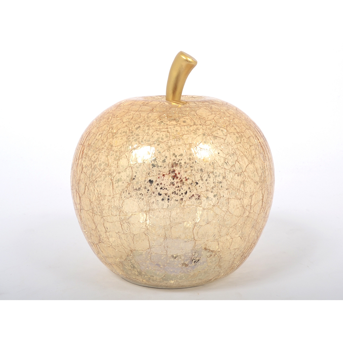 Pomme verre or + led 24cm