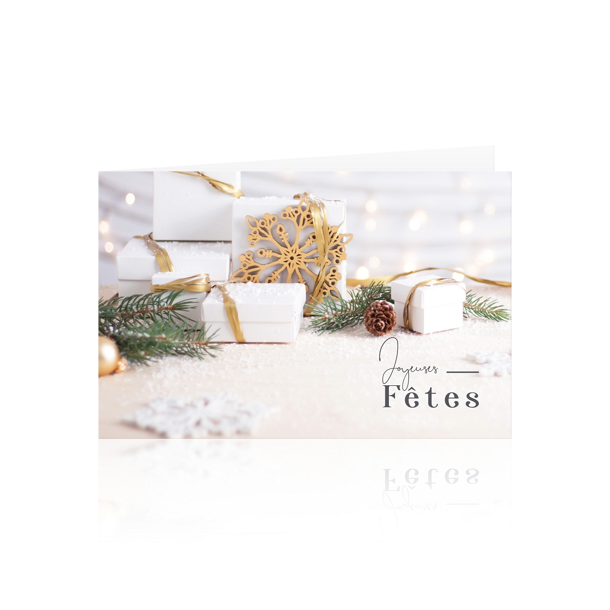 Cartes jeso romantico "joyeuses fetes"