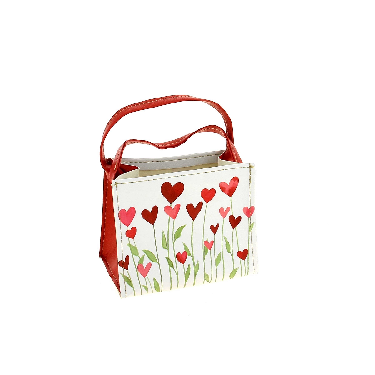 Sac motif coeur 13 x 8 ht 11cm