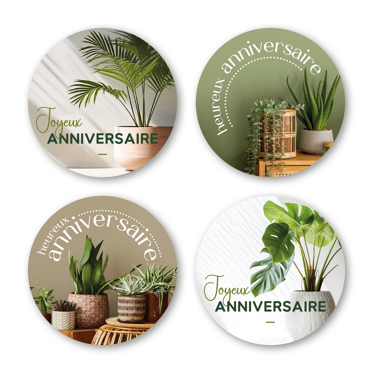Etiquettes jeso quatro "joyeux anniversaire"