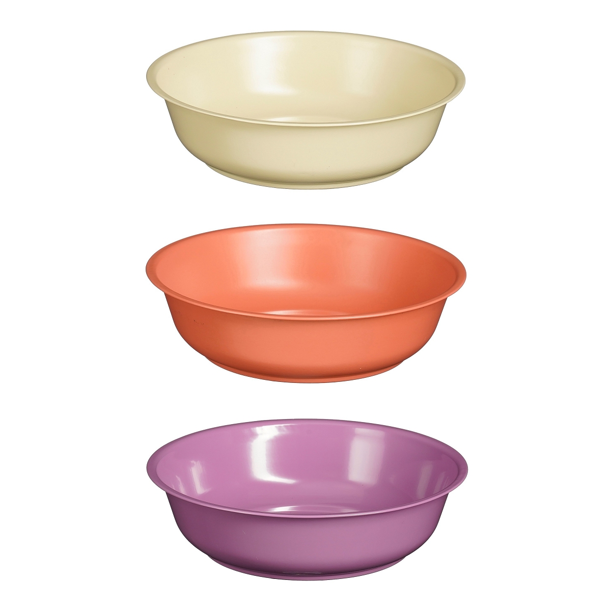 Bassine zinc couleur lilas-saumon-beige ø25 ht 6.5cm ass