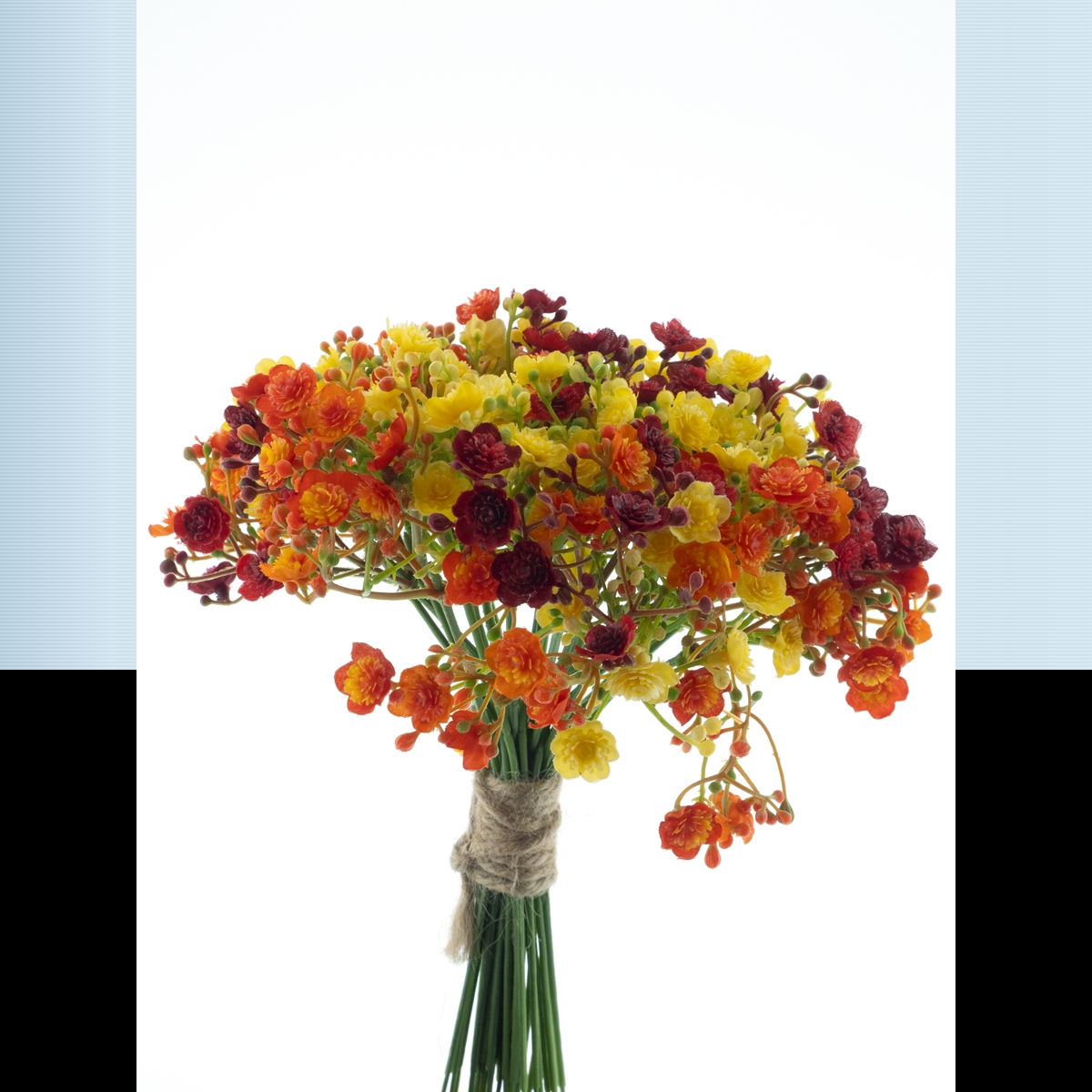 Bouquet gypso rouge assorti 23cm