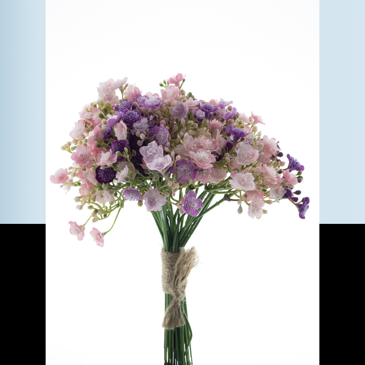 Bouquet gypso violet assorti 23cm