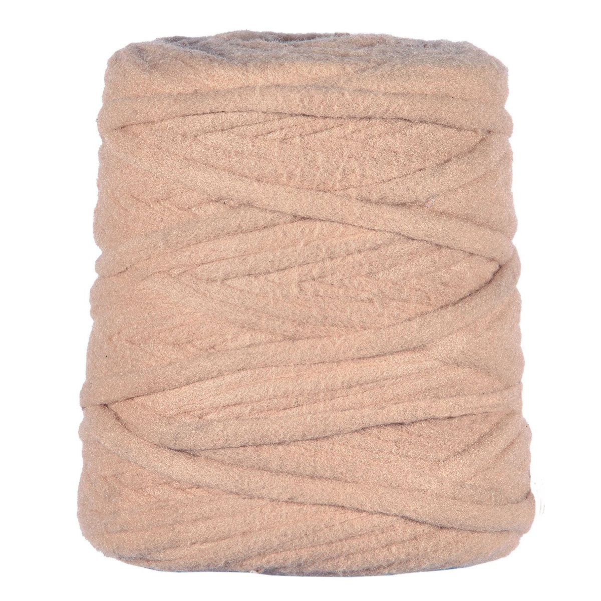 Cordelette laine 10mm x 150m vieux rose