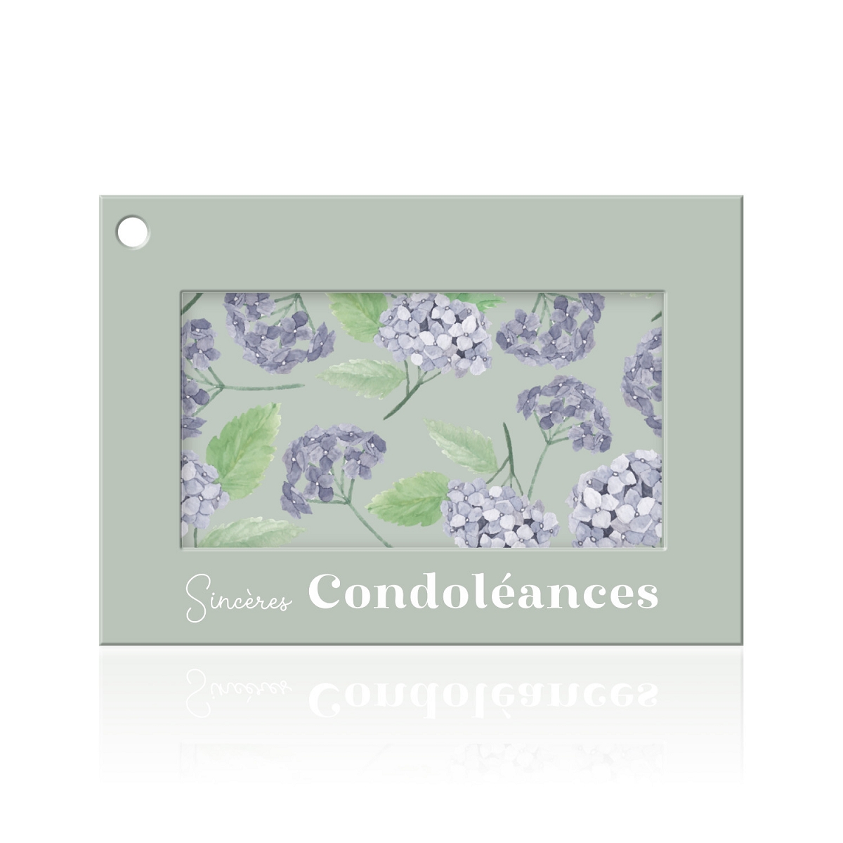 Cartes jeso colora "sincères condoléances"
