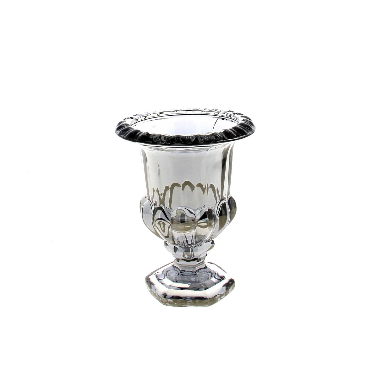 Vase medicis verre gris ø11.5 ht 15cm