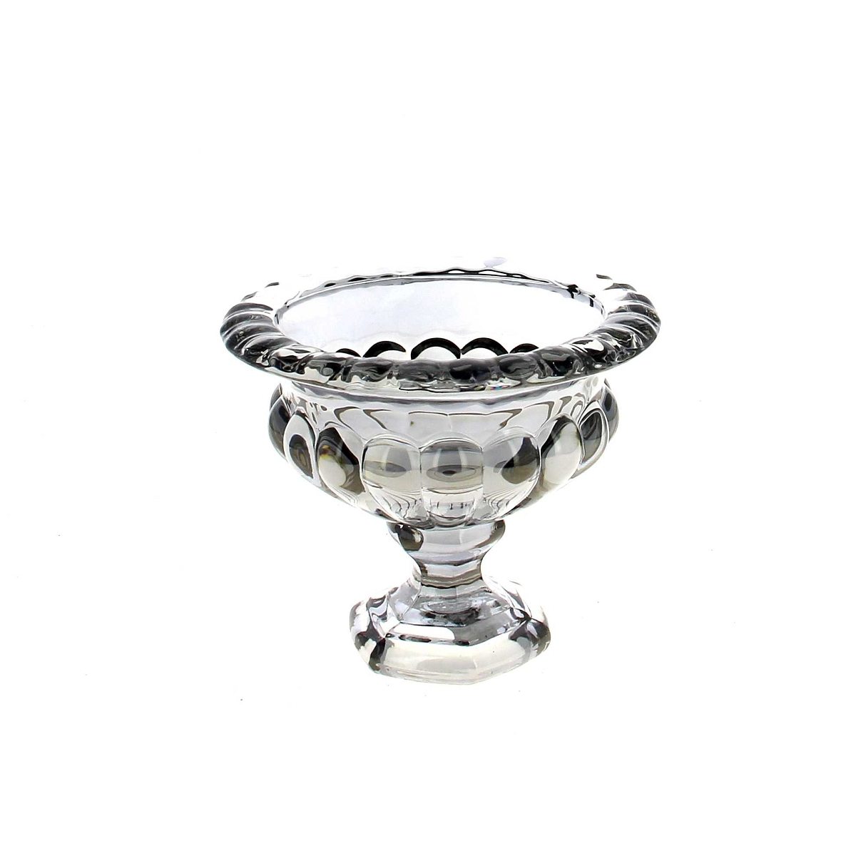 Coupe medicis verre gris ø13 ht 11cm