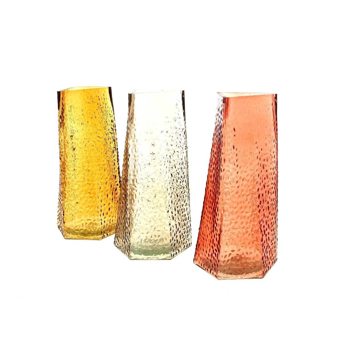 1 x Vase verre couleur ø11.5 ht 22.5cm